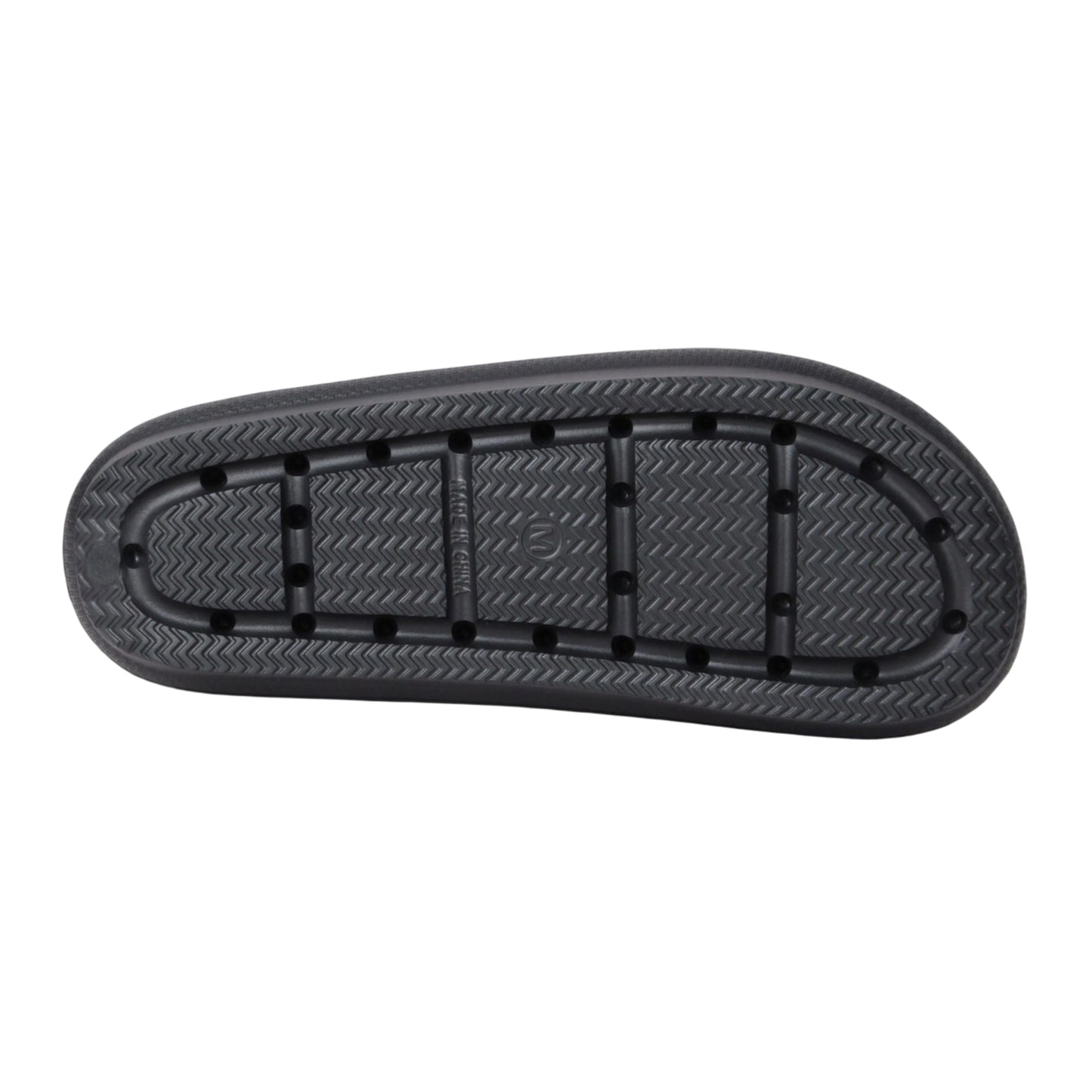 Black - Back - Animal Womens-Ladies Poolside Sliders