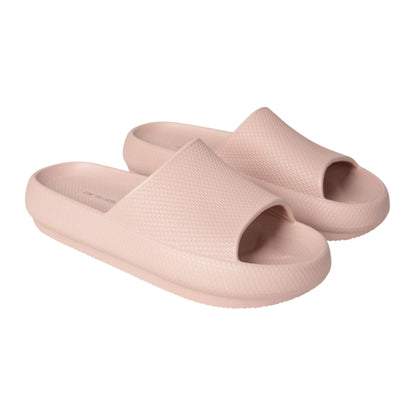 Light Pink - Front - Animal Womens-Ladies Poolside Sliders