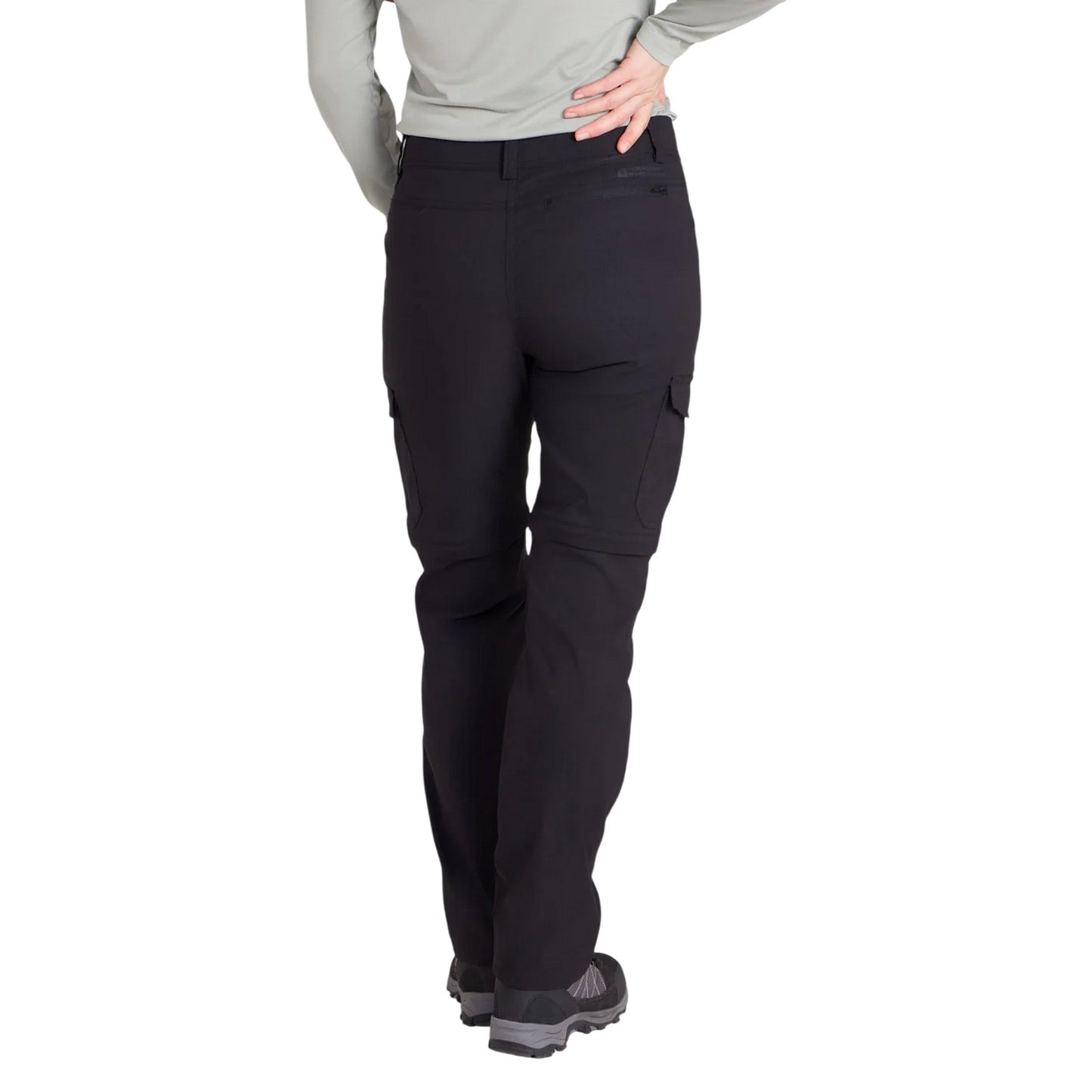 Black - Back - Mountain Warehouse Womens-Ladies Conniston Zip-Off Trousers