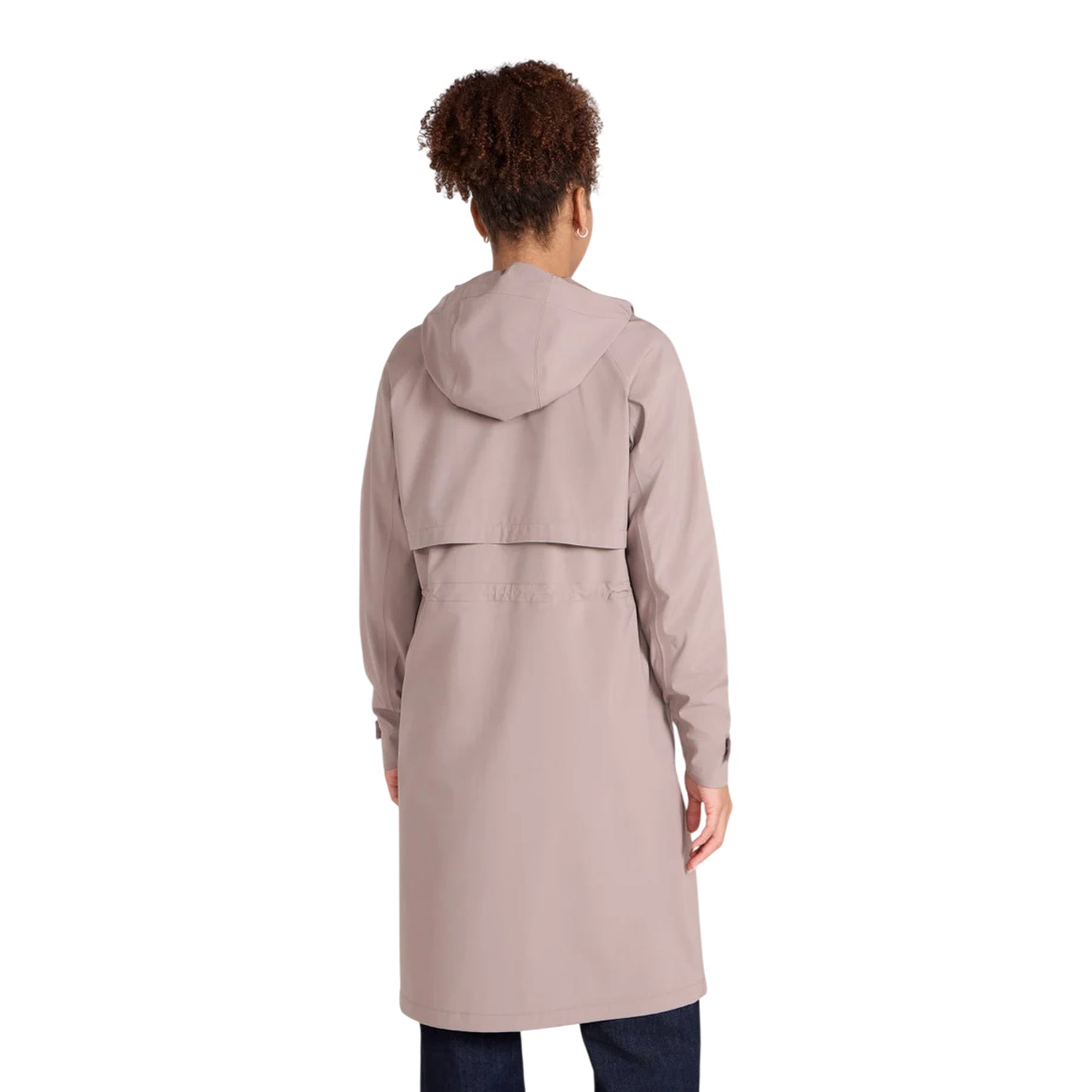 Taupe - Back - Animal Womens-Ladies Jade Long Length Waterproof Jacket