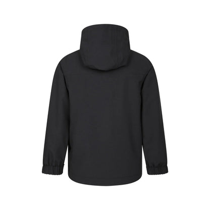 Black - Back - Mountain Warehouse Childrens-Kids Rain Rover Waterproof Jacket