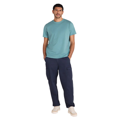Navy - Side - Animal Mens Melbourne Cargo Trousers