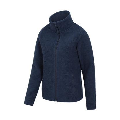 Dark Blue - Back - Mountain Warehouse Womens-Ladies Cosmos Recycled Fleece Jacket