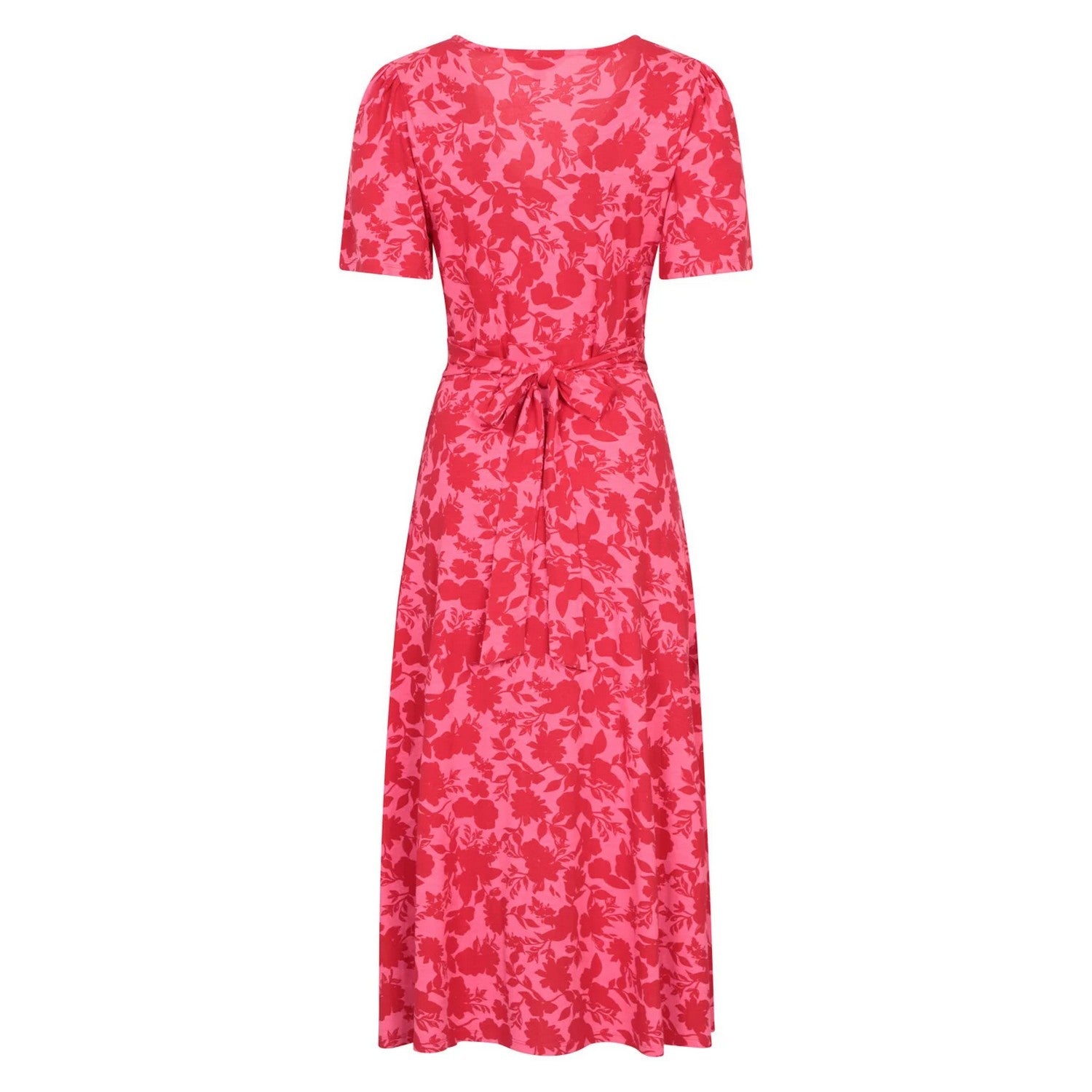 Coral - Back - Mountain Warehouse Womens-Ladies Como Flowers Midi Dress