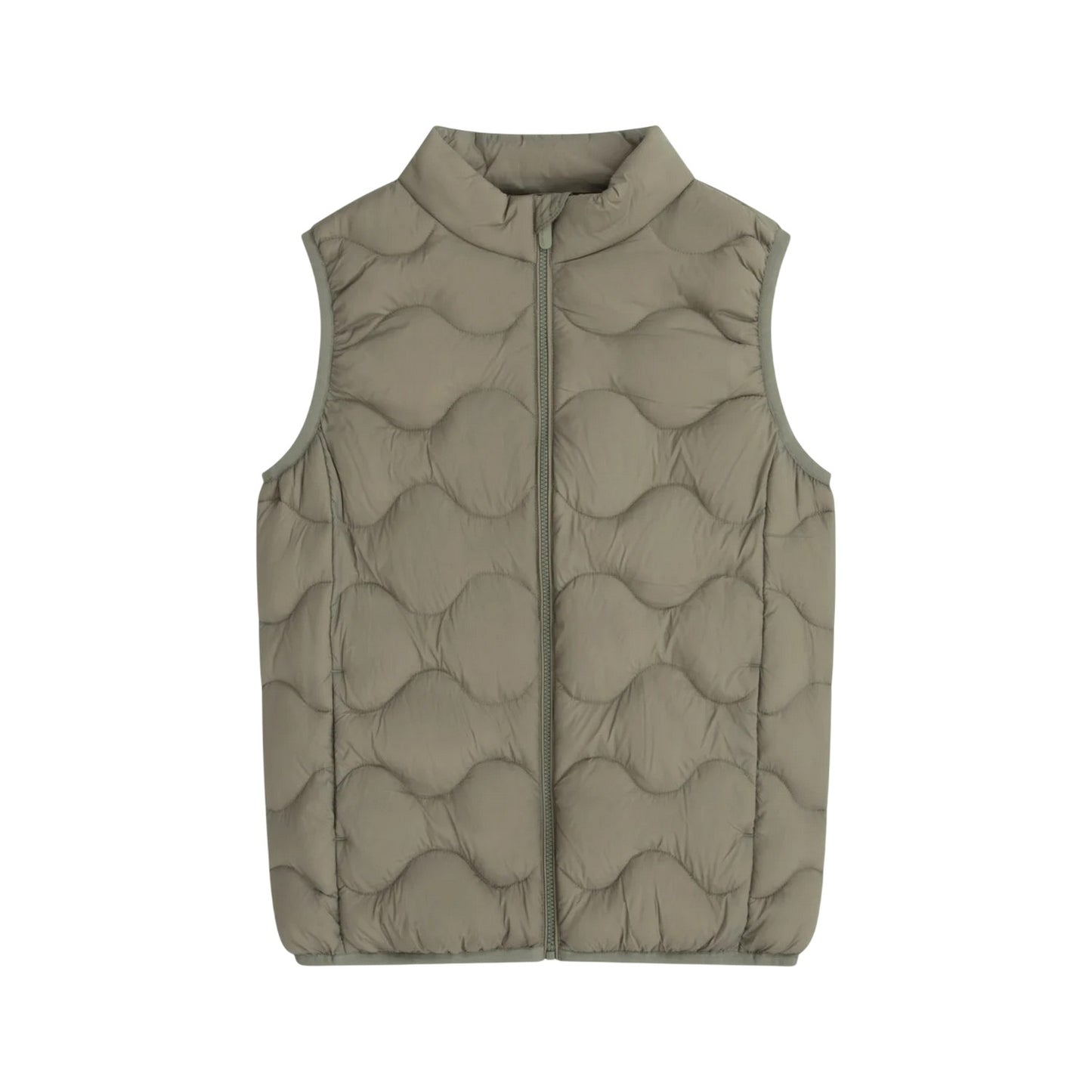 Green - Front - Animal Childrens-Kids Quilted Water Resistant Sleeveless Gilet