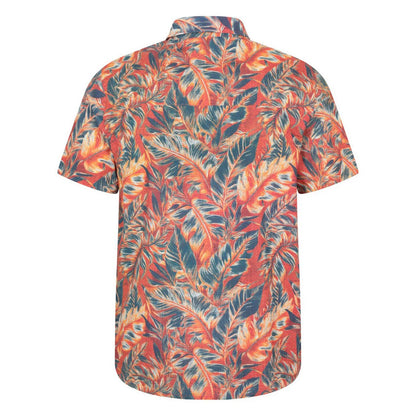 Bright Orange - Back - Mountain Warehouse Mens Tropical Leaves Short-Sleeved Shirt