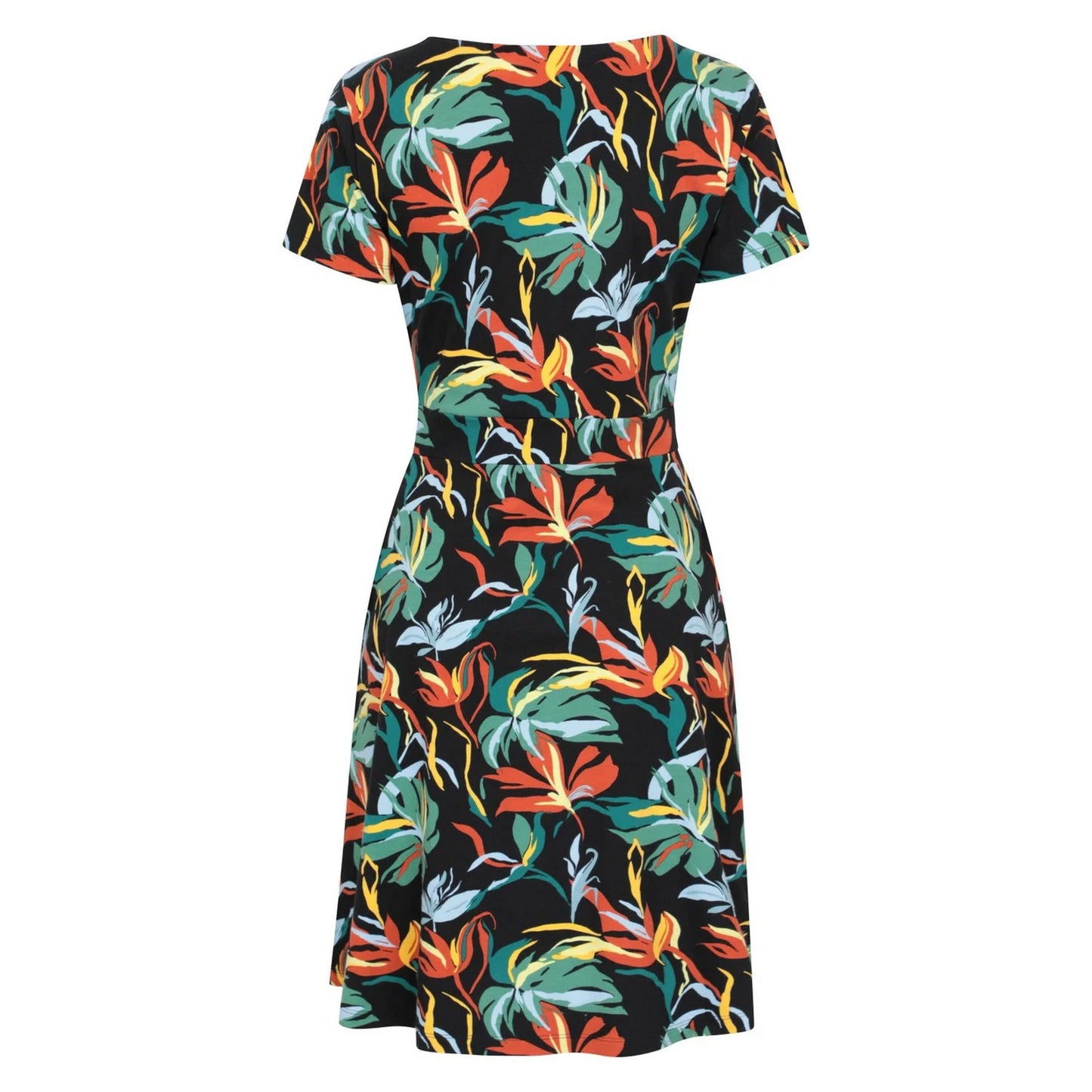 Jet Black - Back - Mountain Warehouse Womens-Ladies Orchid Leaves Dress