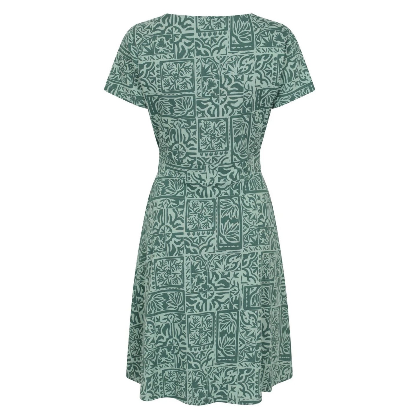 Bright Green - Back - Mountain Warehouse Womens-Ladies Orchid Patterned UV Dress