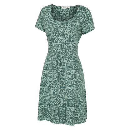 Bright Green - Side - Mountain Warehouse Womens-Ladies Orchid Patterned UV Dress