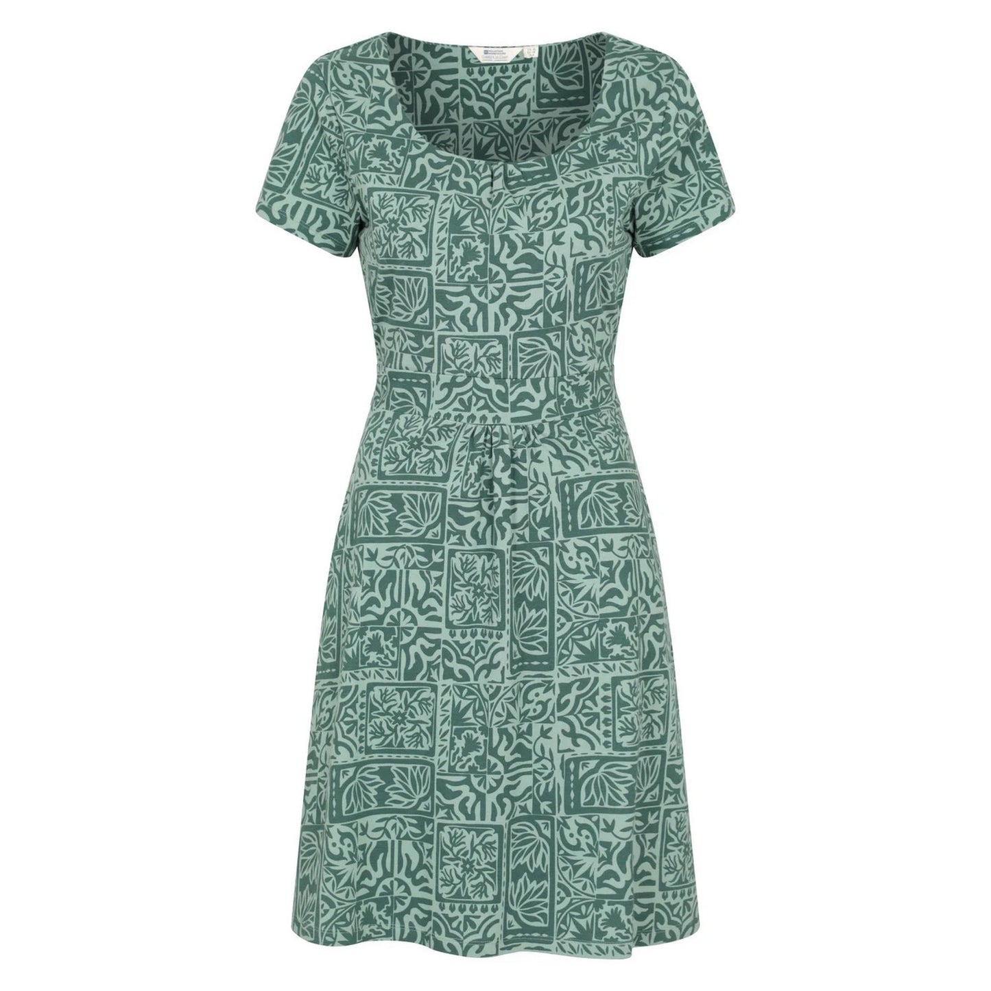 Bright Green - Front - Mountain Warehouse Womens-Ladies Orchid Patterned UV Dress