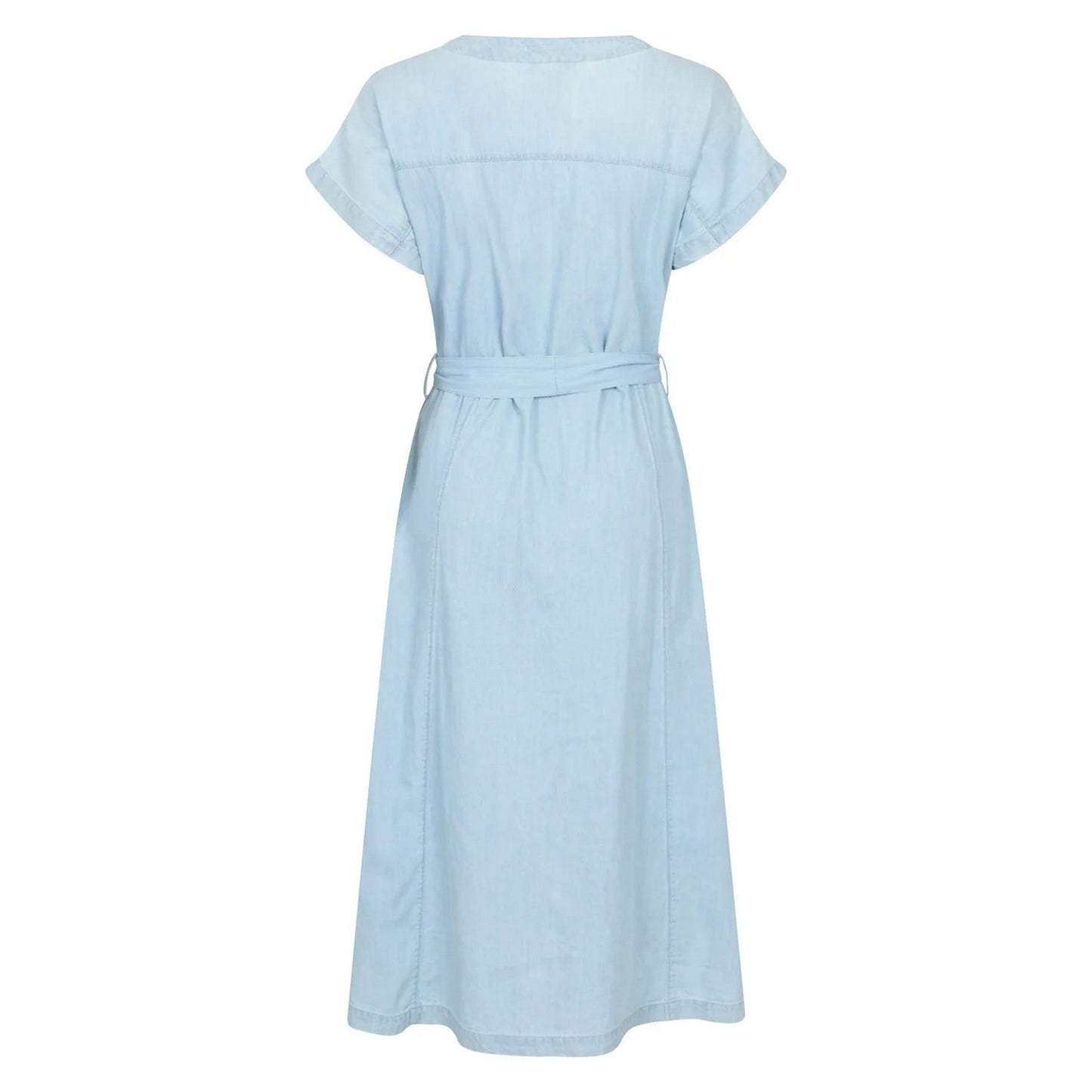 Pale Blue - Back - Mountain Warehouse Womens-Ladies Tulum Denim Tie Belt Dress