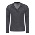 Grey - Side - Mountain Warehouse Mens Merino II Base Layer Top