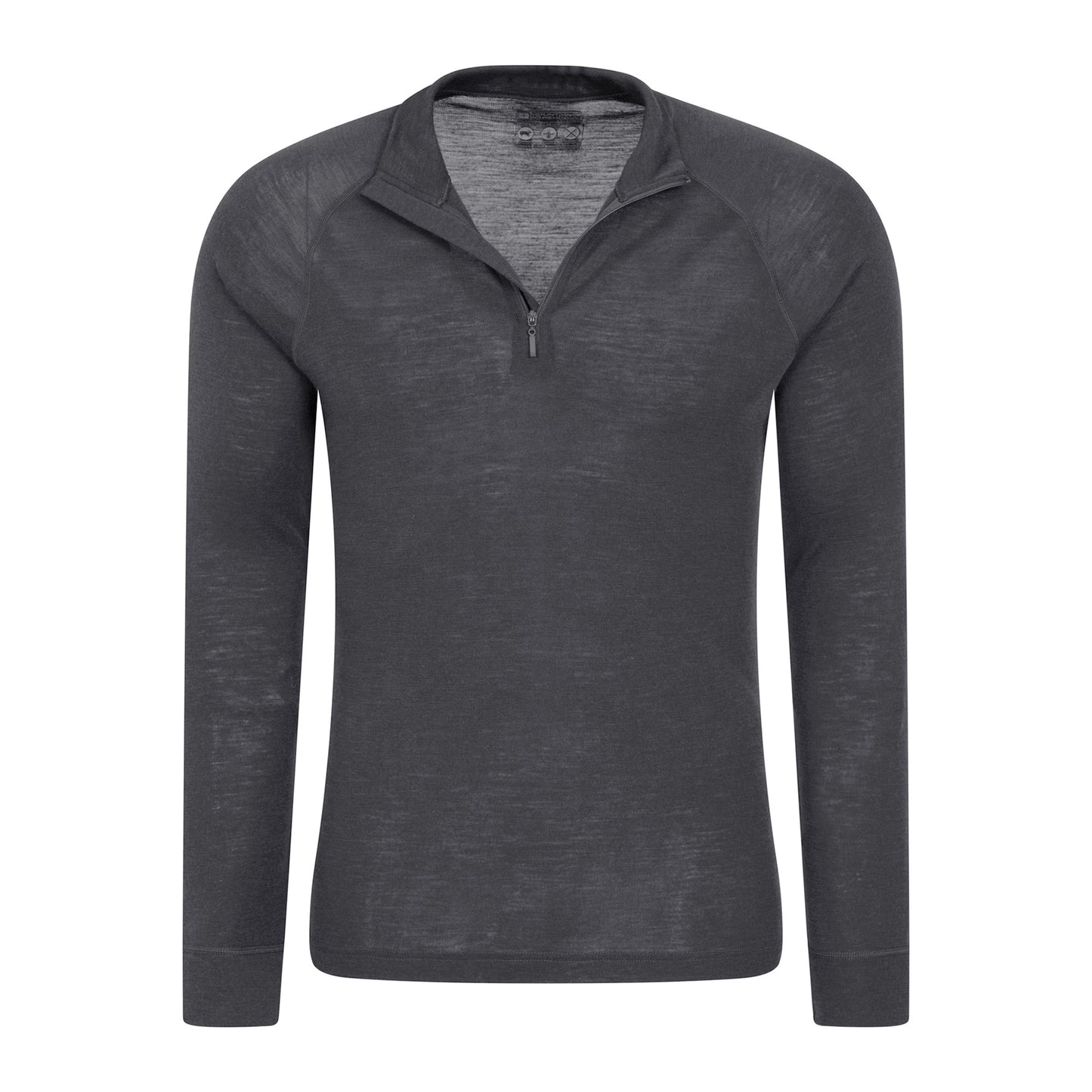 Grey - Lifestyle - Mountain Warehouse Mens Merino II Base Layer Top