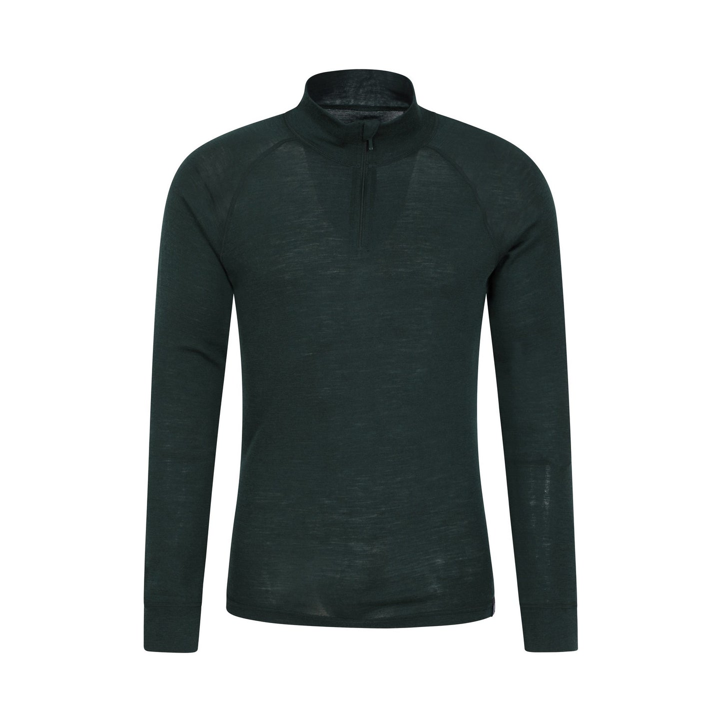 Dark Green - Front - Mountain Warehouse Mens Merino II Base Layer Top