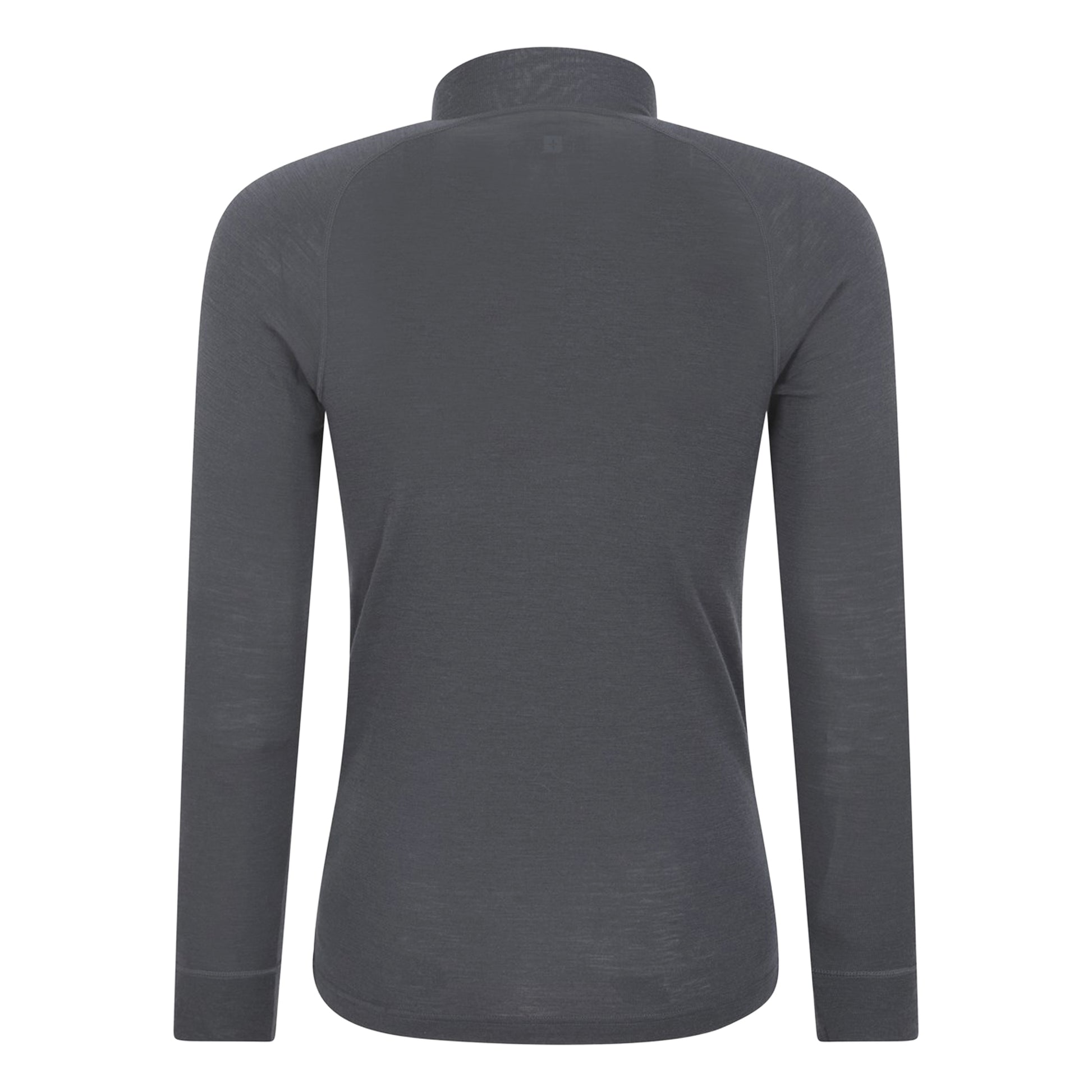 Grey - Back - Mountain Warehouse Mens Merino II Base Layer Top