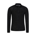 Black - Front - Mountain Warehouse Mens Merino II Base Layer Top