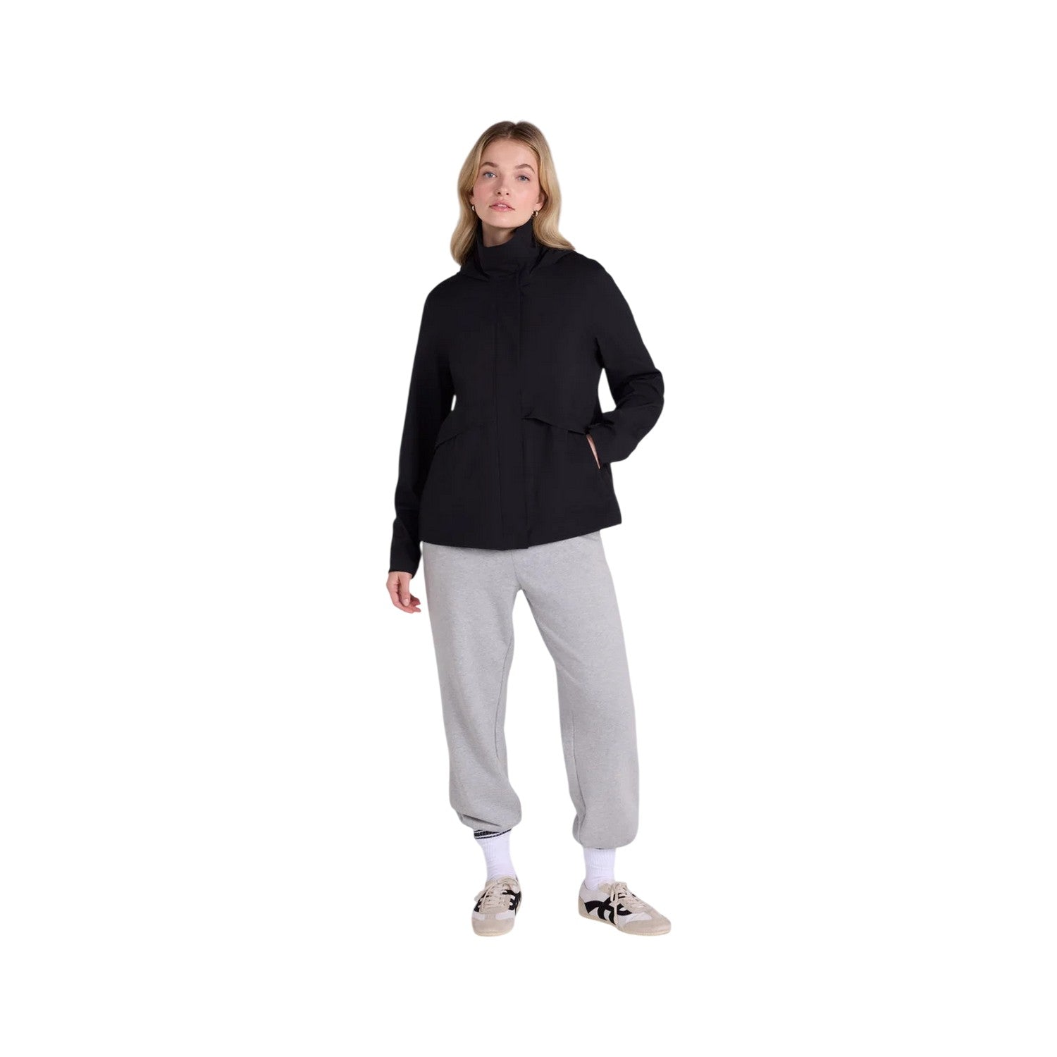 Black - Pack Shot - Animal Womens-Ladies Finn Waterproof Jacket