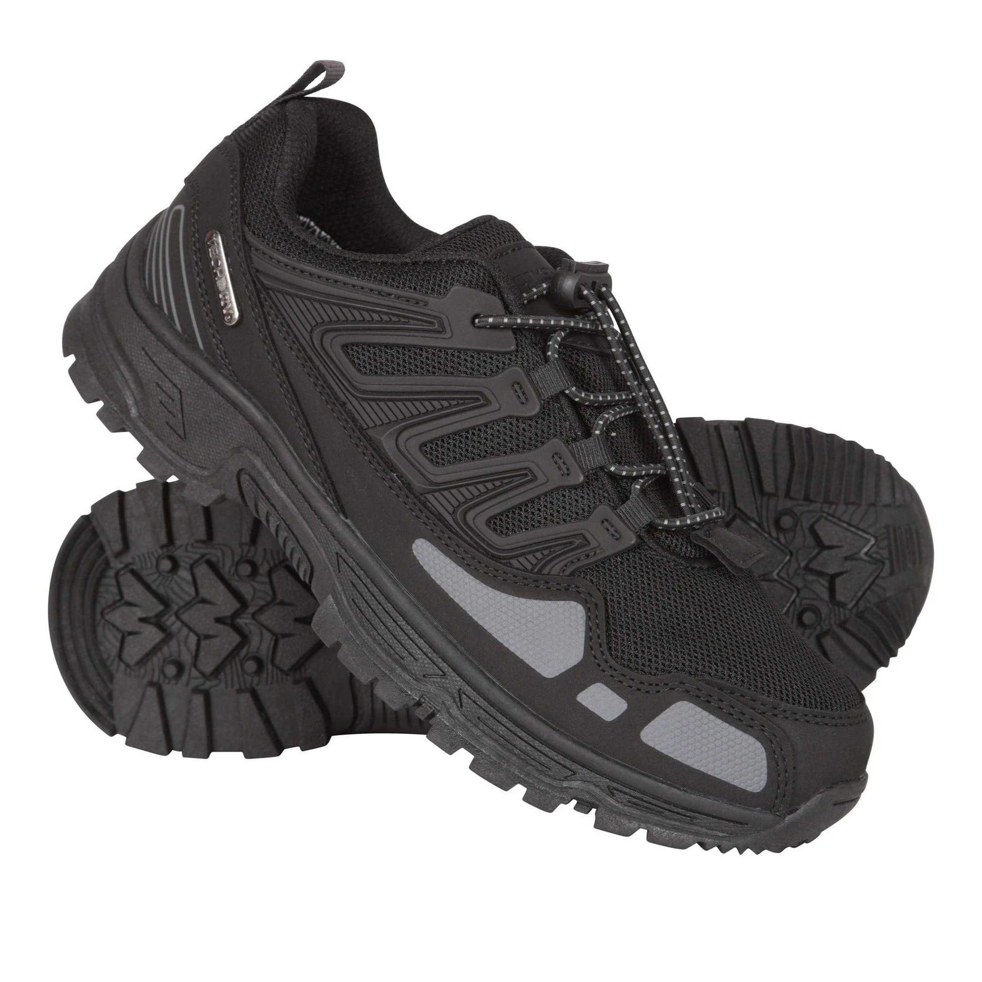 Black - Back - Mountain Warehouse Childrens-Kids Charge Waterproof Walking Boots