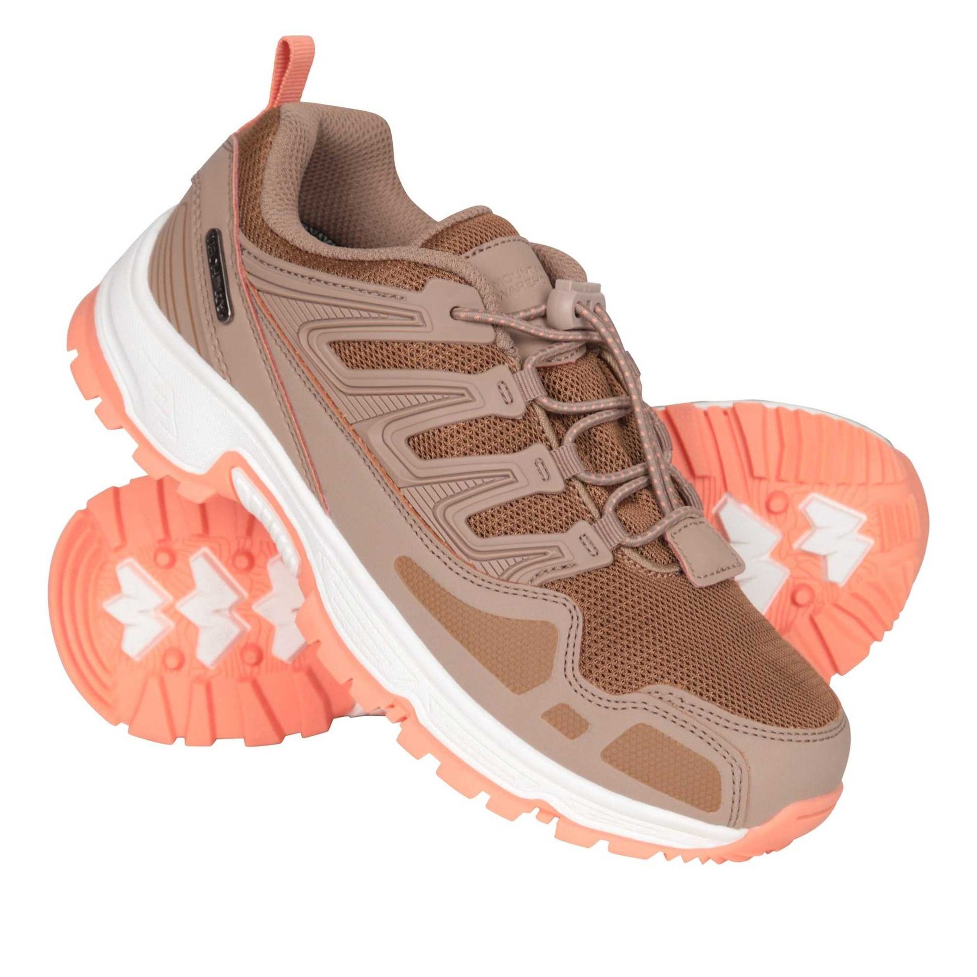 Tan - Back - Mountain Warehouse Childrens-Kids Charge Waterproof Walking Boots
