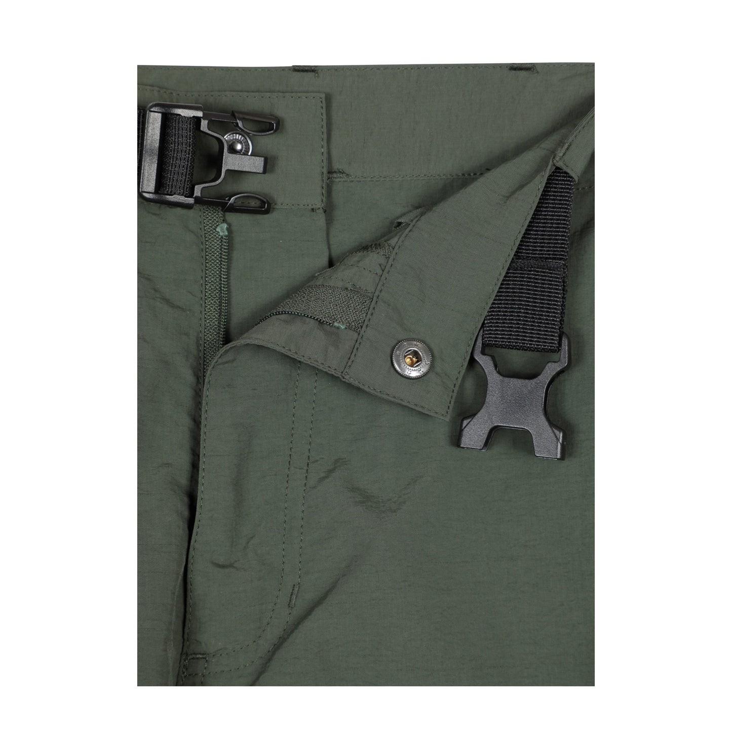 Khaki Green - Lifestyle - Mountain Warehouse Mens Saunter Belted Cargo Shorts