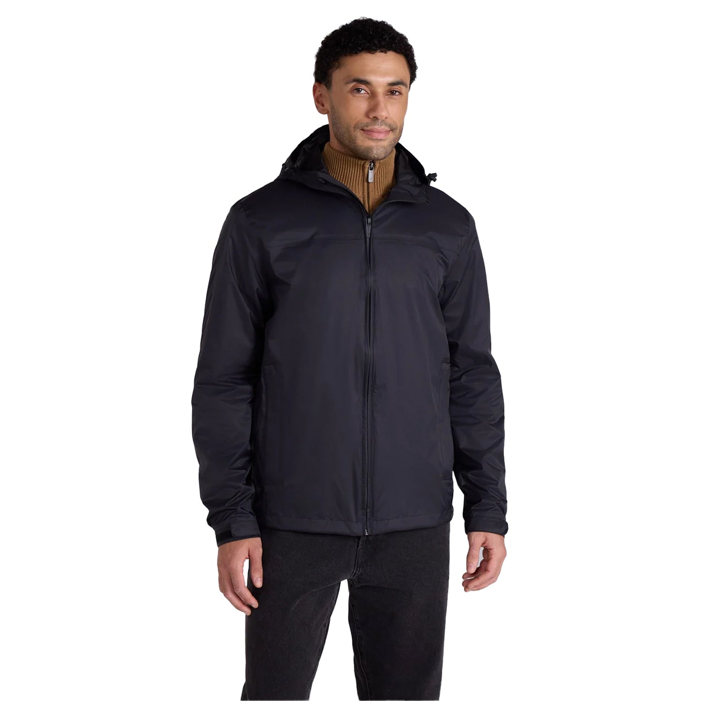Black - Front - Animal Mens Torrent Lightweight Waterproof Jacket