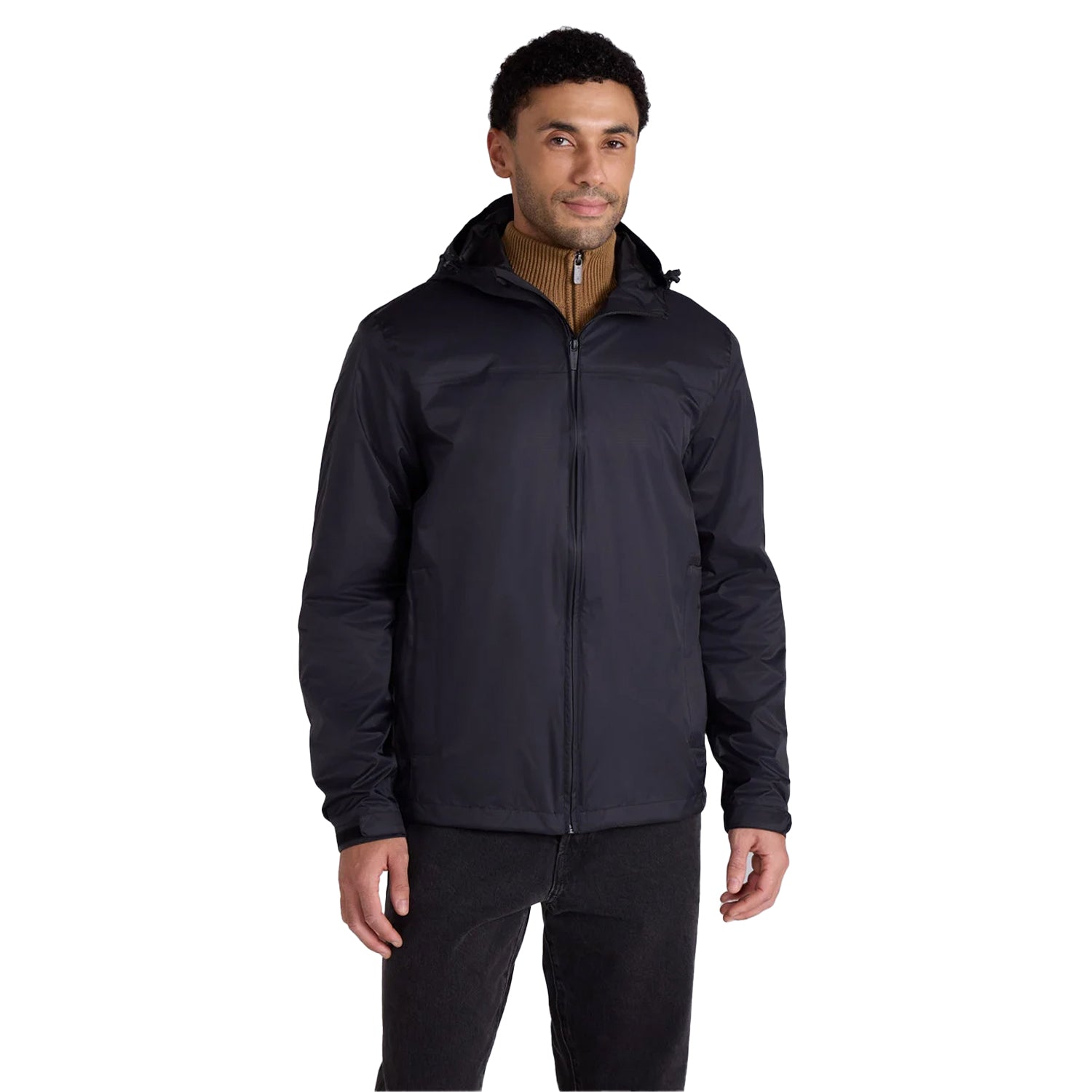 Black - Front - Animal Mens Torrent Lightweight Waterproof Jacket