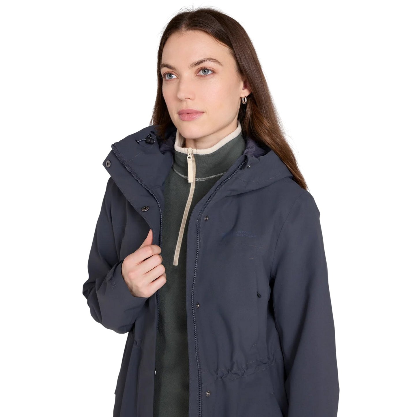 Charcoal - Side - Mountain Warehouse Womens-Ladies Harbour Waterproof Parka
