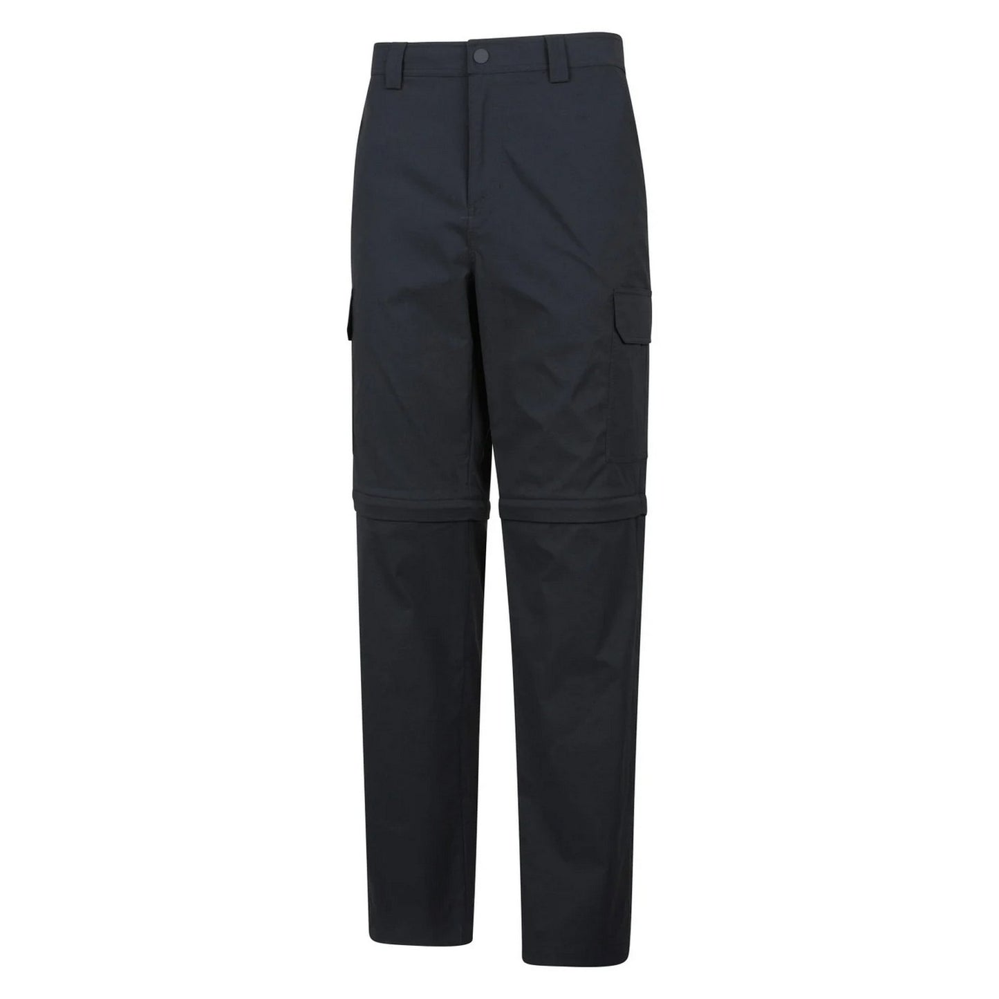 Black - Side - Mountain Warehouse Mens Delta Stretch Zip-Off Trousers