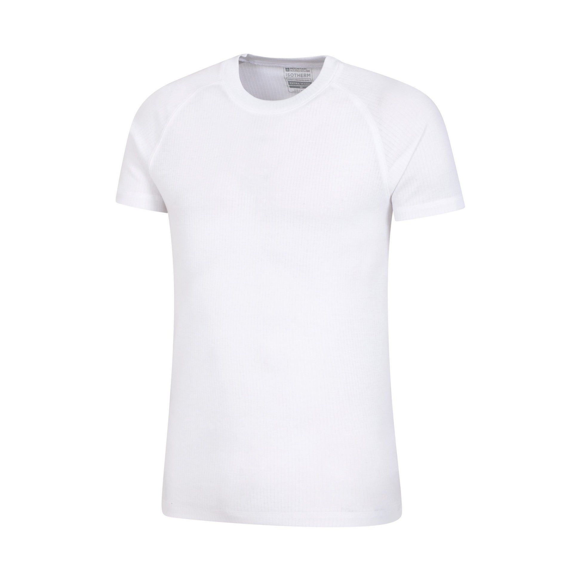 White - Lifestyle - Mountain Warehouse Mens Talus Round Neck Short-Sleeved Thermal Top