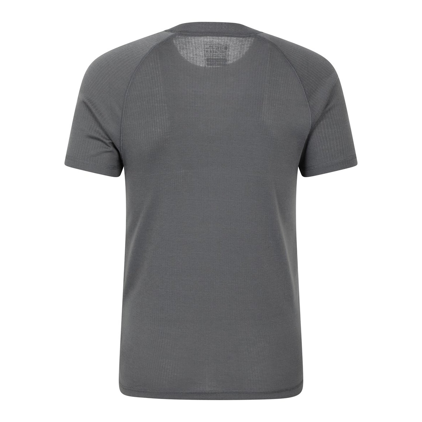 Charcoal - Back - Mountain Warehouse Mens Talus Round Neck Short-Sleeved Thermal Top