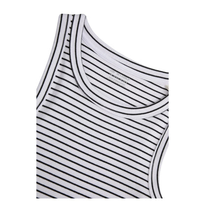 Green - Side - Animal Womens-Ladies Ribbed Tank Top