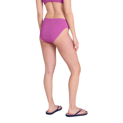 Purple - Back - Animal Womens-Ladies Skye Plain Bikini Bottoms