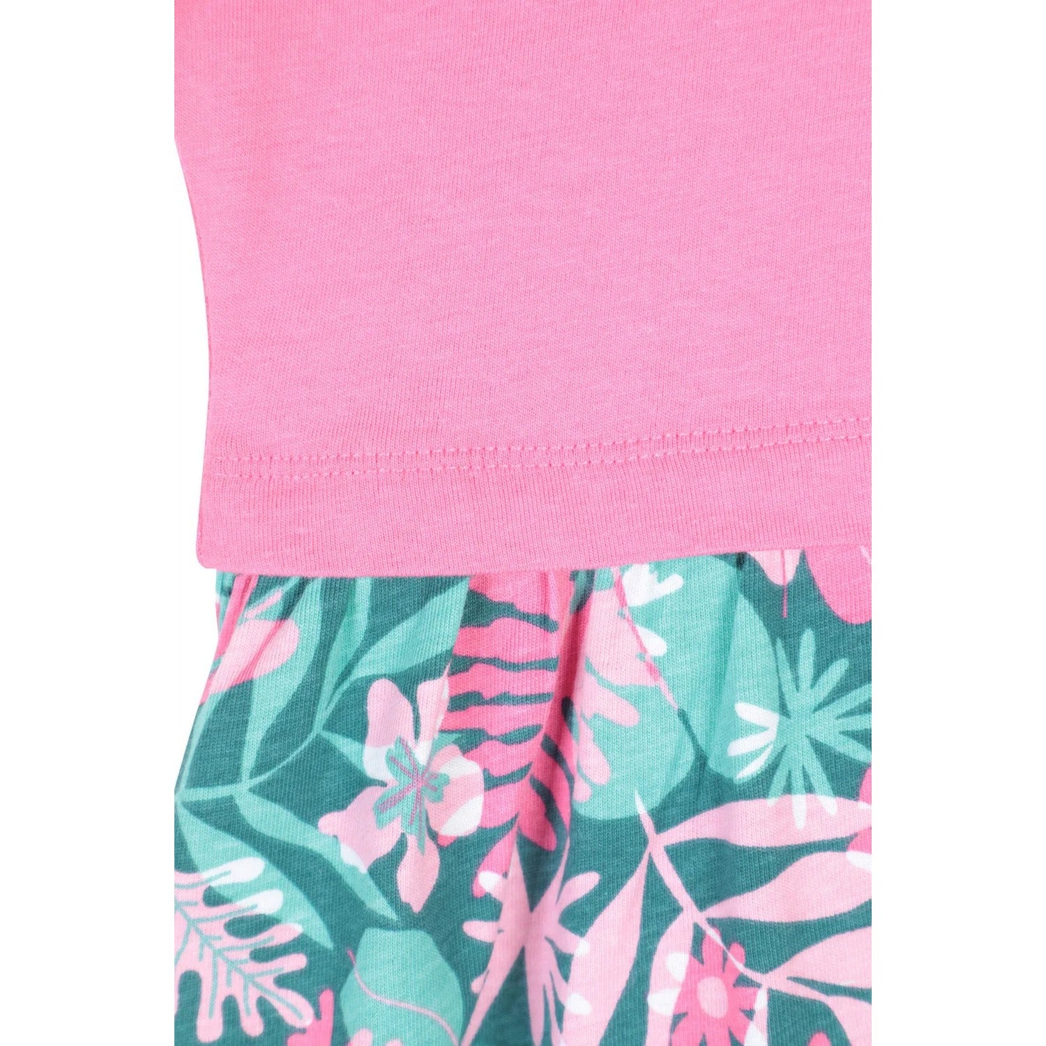 Pink - Pack Shot - Mountain Warehouse Girls Petal Leaves Midi Dress