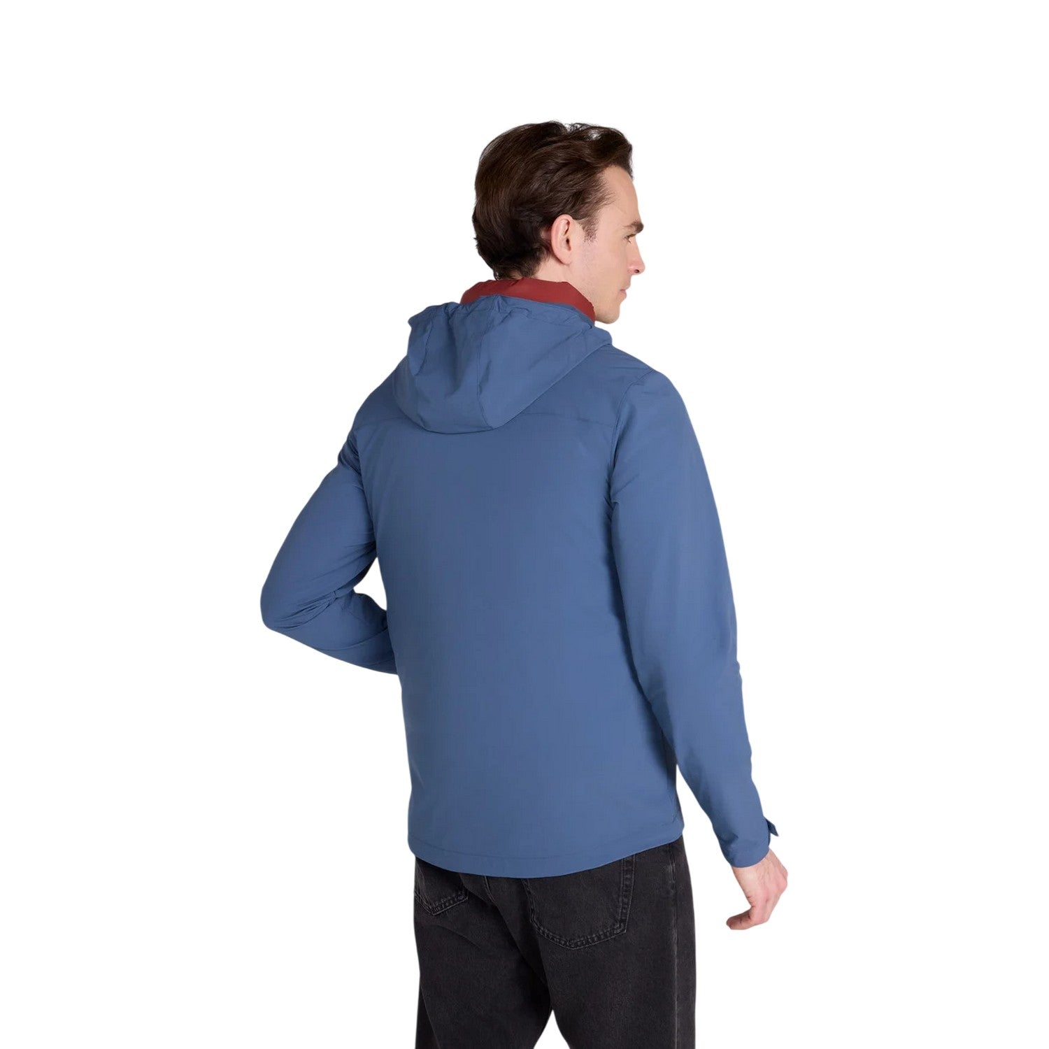 Blue - Back - Animal Mens Torino Packable Soft Shell Jacket