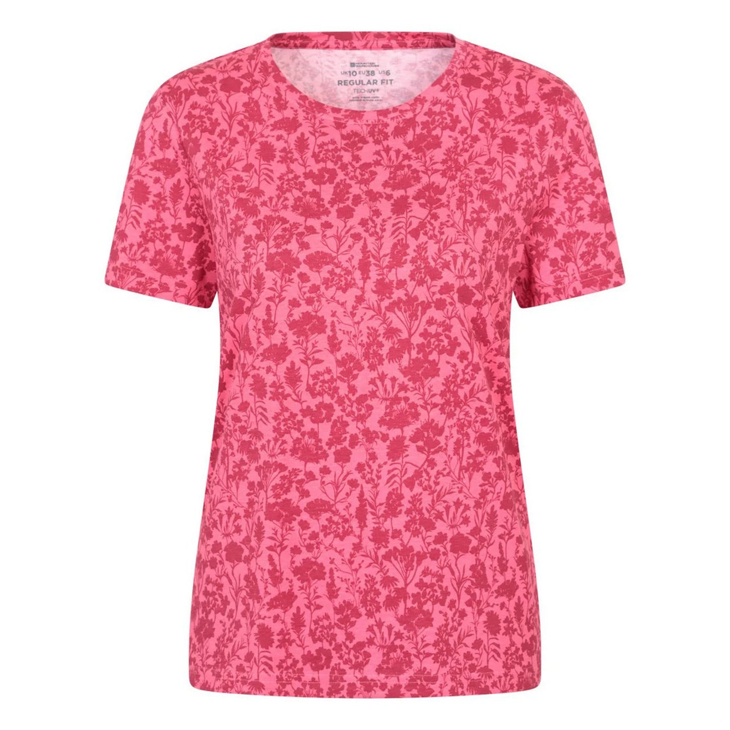 Pink - Front - Mountain Warehouse Womens-Ladies Floral T-Shirt