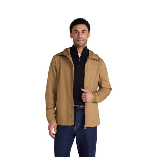 Tan - Front - Animal Mens Sunrise Lightweight Jacket