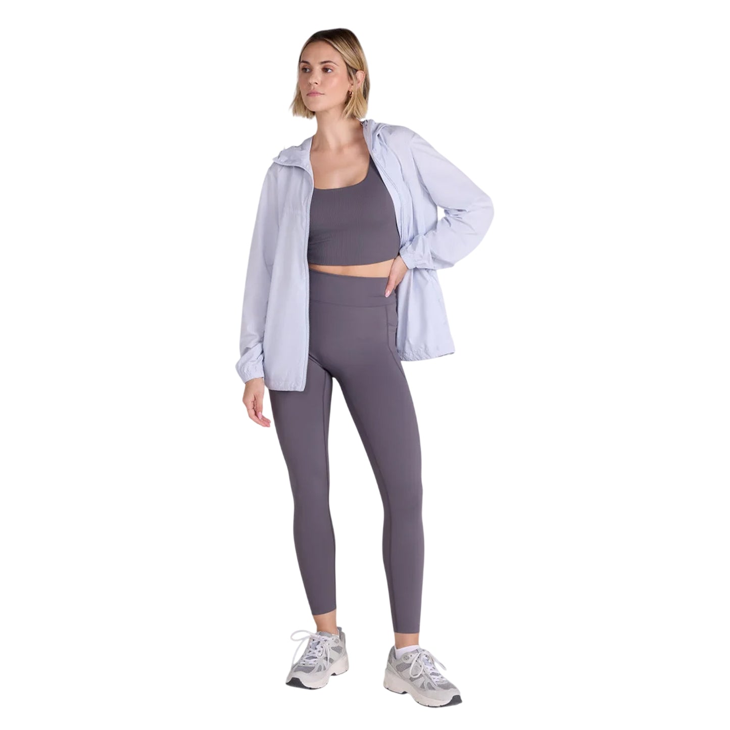Lilac - Side - Animal Womens-Ladies Sunrise Lightweight Jacket