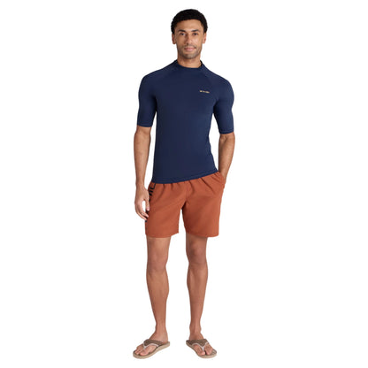 Blue - Pack Shot - Animal Mens Kai Logo Rash Guard