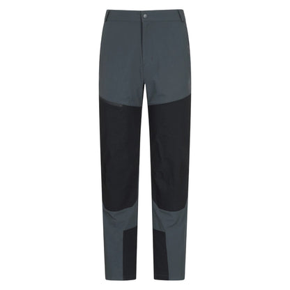 Black - Front - Mountain Warehouse Mens Trailhead Water Resistant Trousers