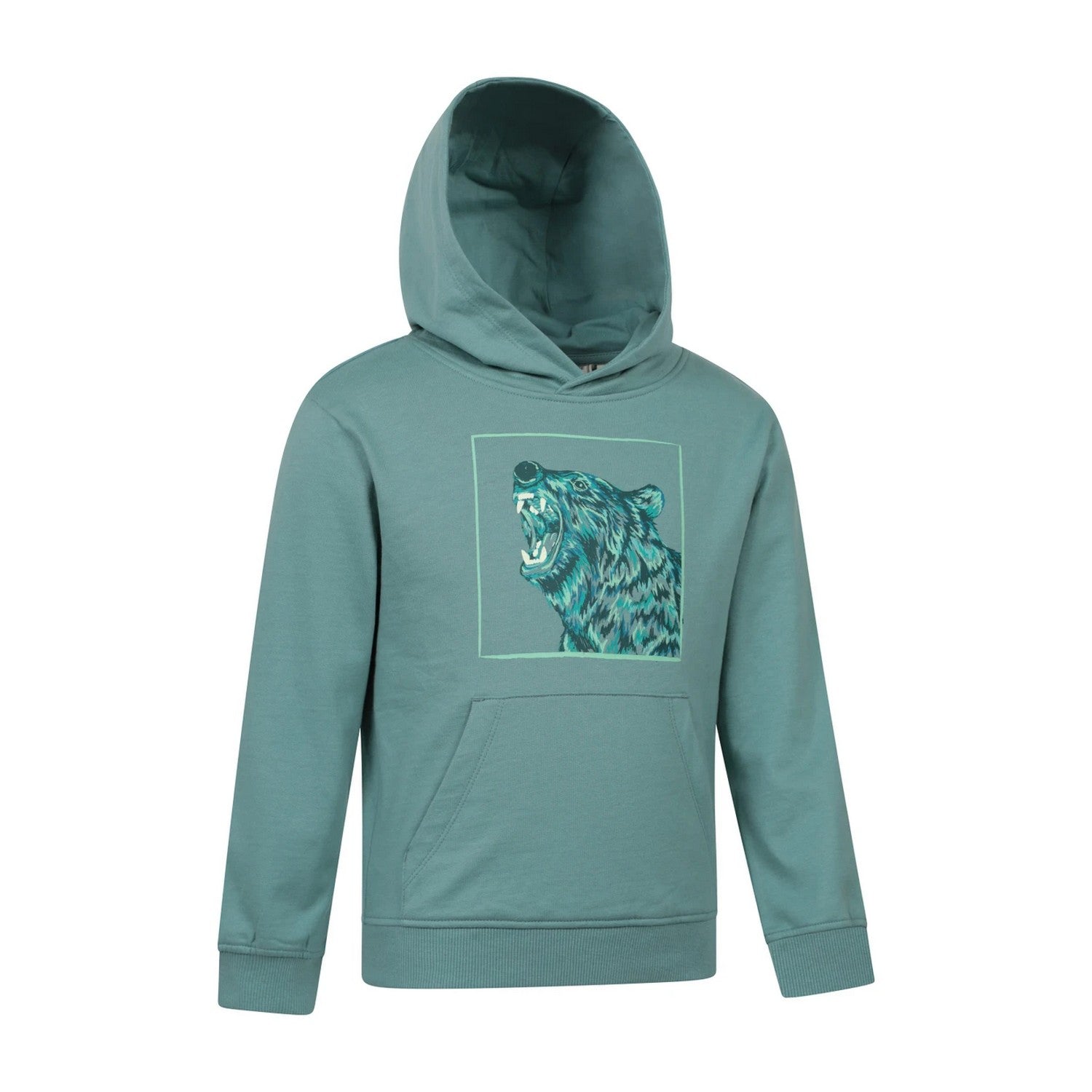 Light Blue - Side - Mountain Warehouse Childrens-Kids Bear Glow In The Dark Hoodie