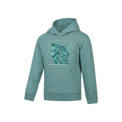Light Blue - Lifestyle - Mountain Warehouse Childrens-Kids Bear Glow In The Dark Hoodie