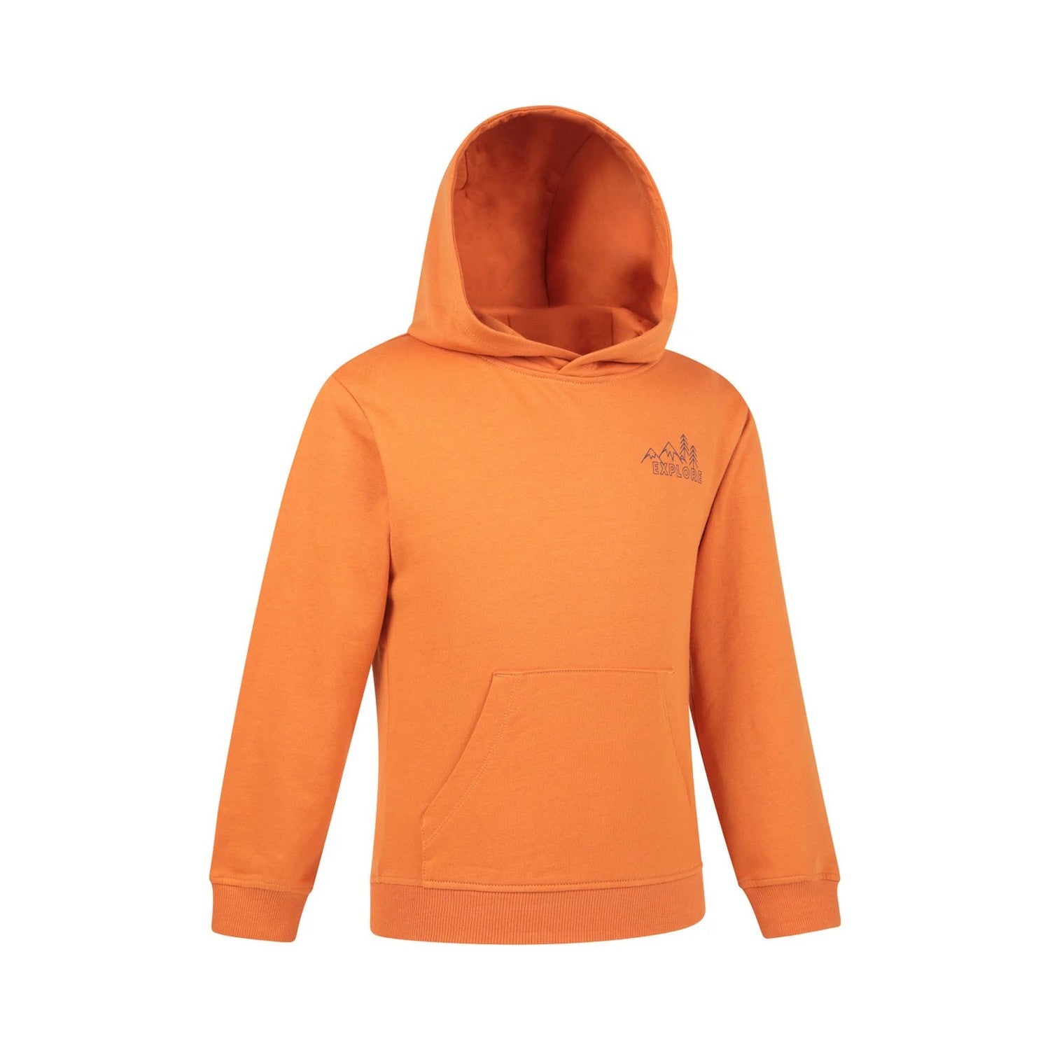 Orange - Side - Mountain Warehouse Childrens-Kids Explore Graphic Hoodie