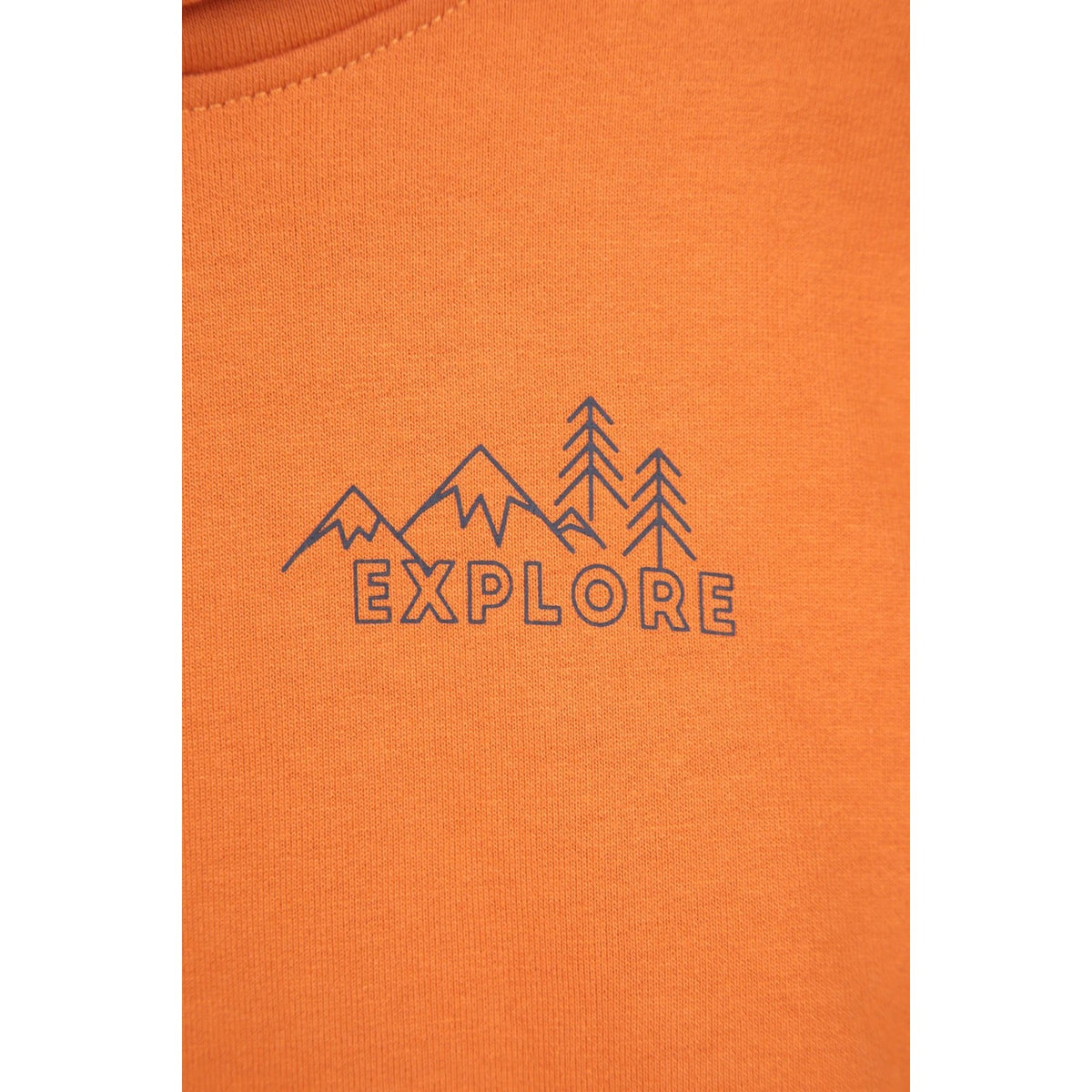 Orange - Pack Shot - Mountain Warehouse Childrens-Kids Explore Graphic Hoodie