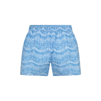 Blue - Back - Mountain Warehouse Womens-Ladies Patterned Stretch Boardshorts
