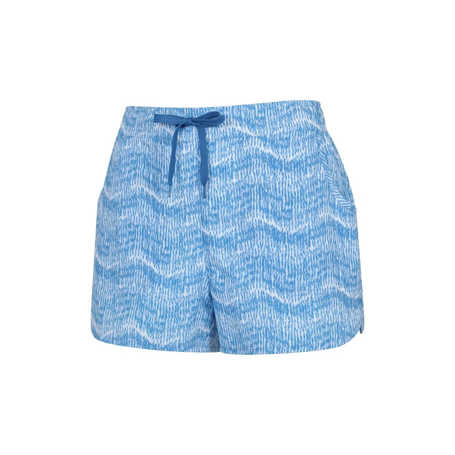 Blue - Side - Mountain Warehouse Womens-Ladies Patterned Stretch Boardshorts