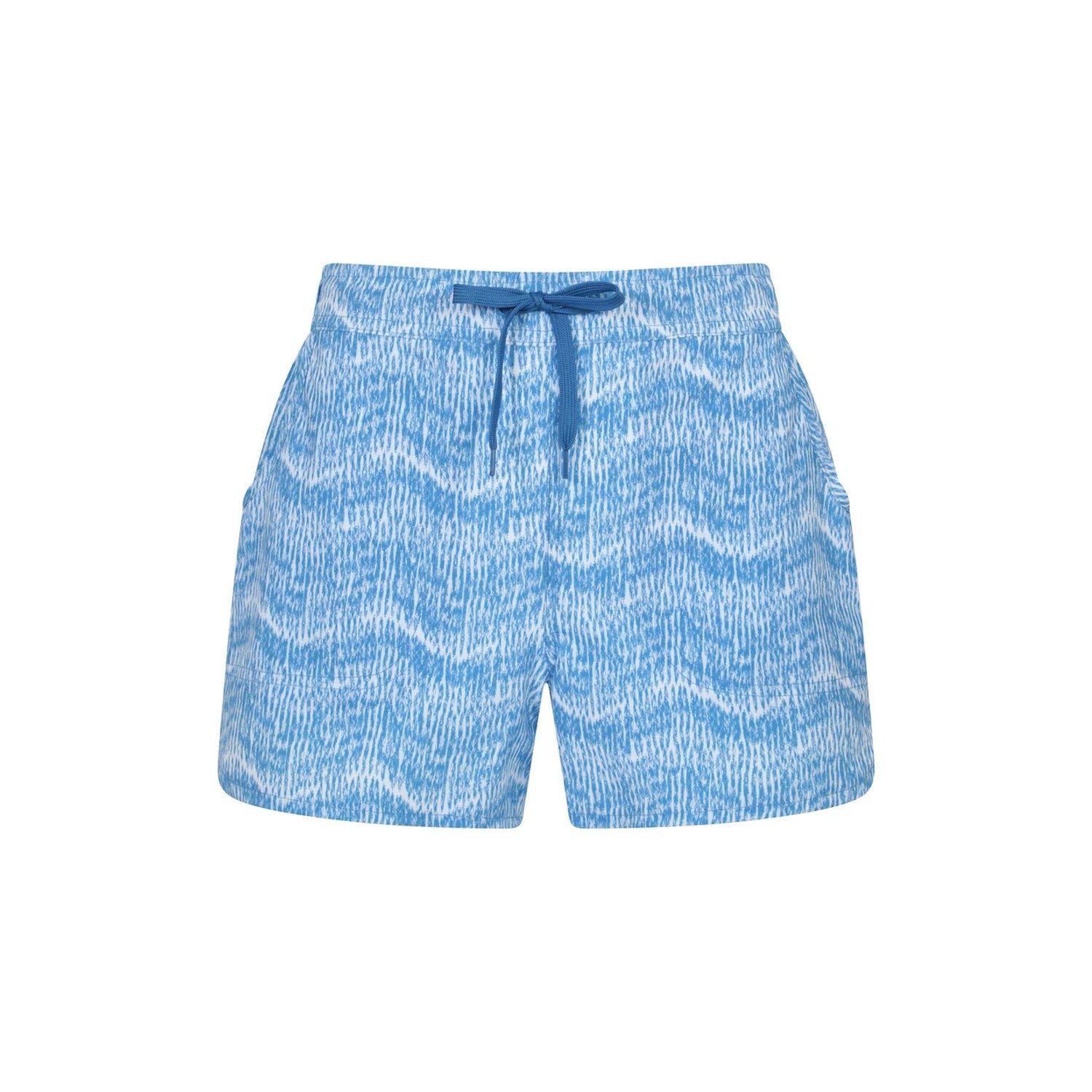 Blue - Front - Mountain Warehouse Womens-Ladies Patterned Stretch Boardshorts