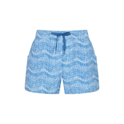 Blue - Front - Mountain Warehouse Womens-Ladies Patterned Stretch Boardshorts