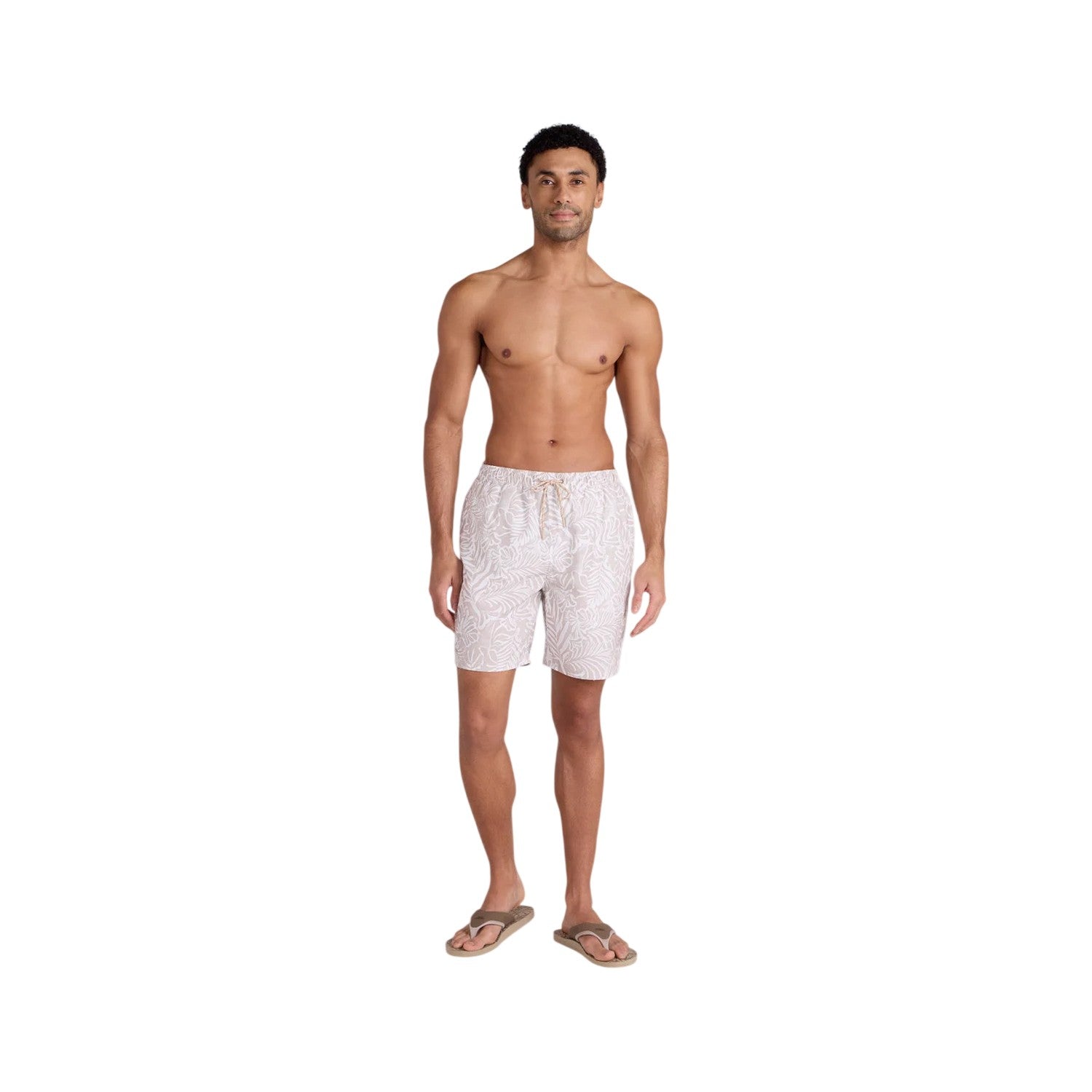 Beige - Side - Animal Mens Deep Dive Boardshorts