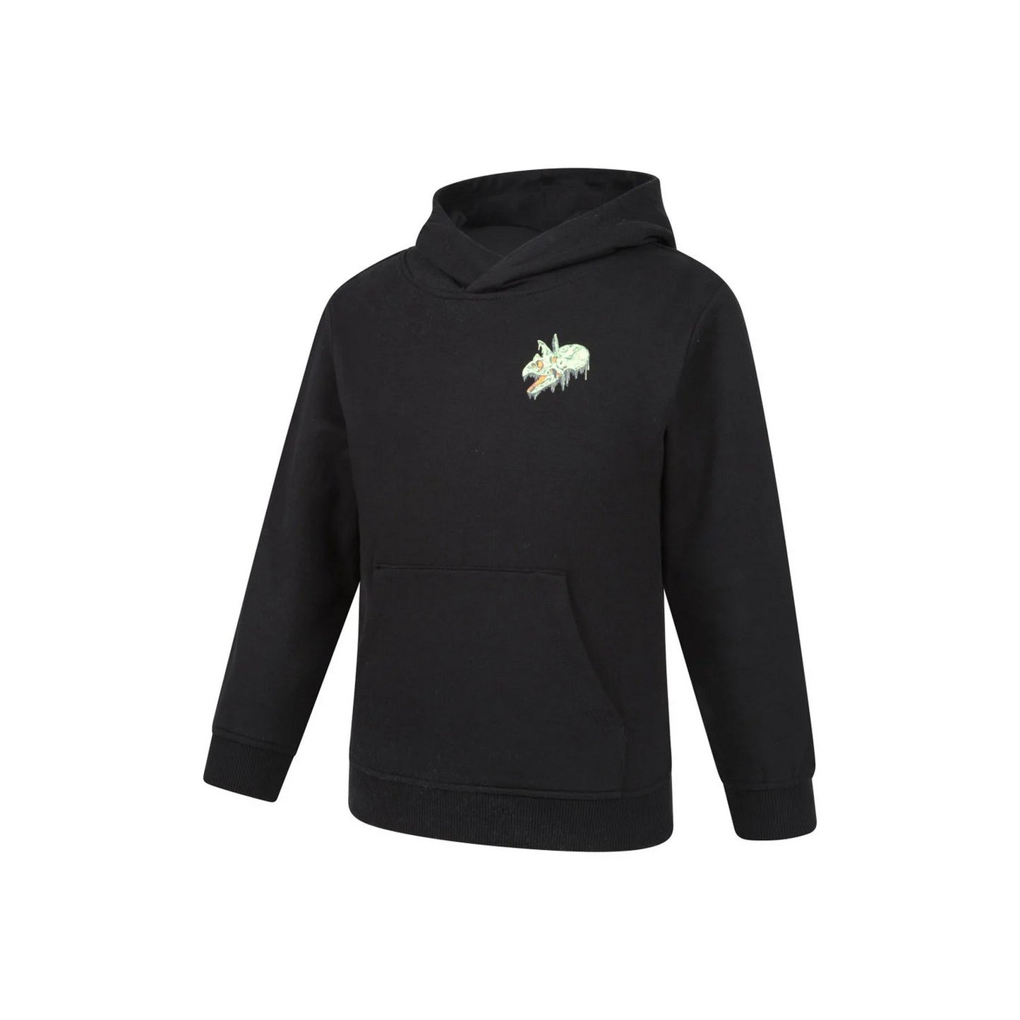 Jet Black - Side - Mountain Warehouse Childrens-Kids Dripping Dino Hoodie