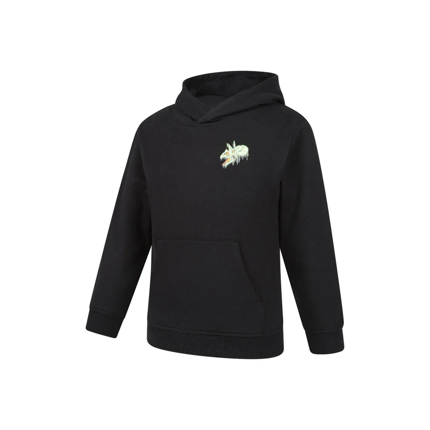 Jet Black - Side - Mountain Warehouse Childrens-Kids Dripping Dino Hoodie